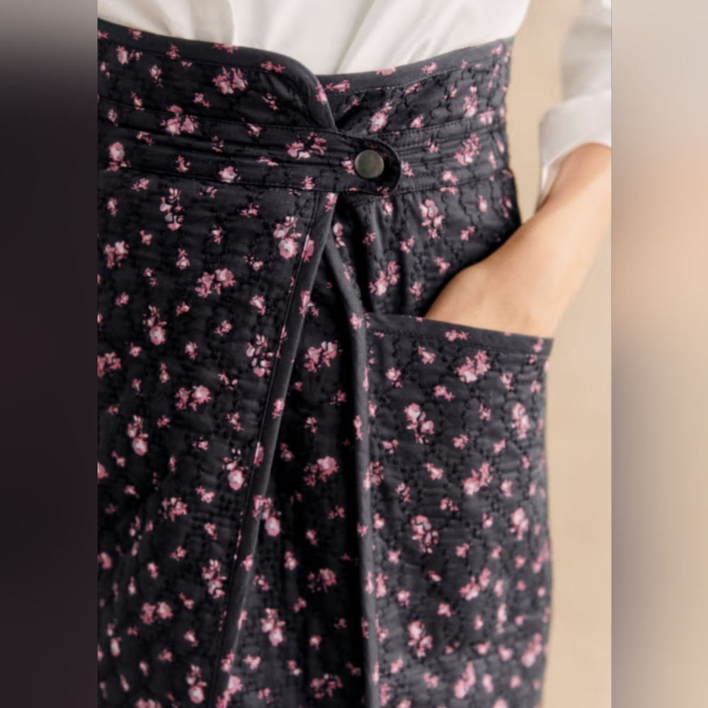 Sézane Taylia  Quilt Midi Skirt - Picture 3 of 11